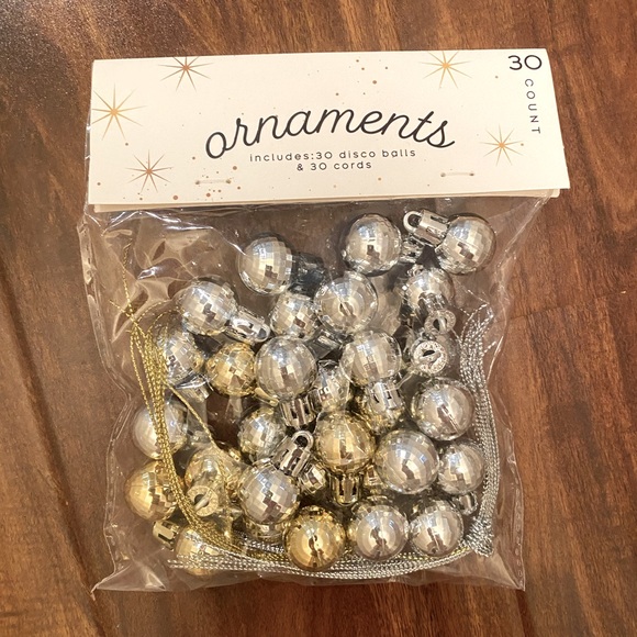 30 Count target bullseye Small Disco Ball Christmas Ornaments - Picture 1 of 2